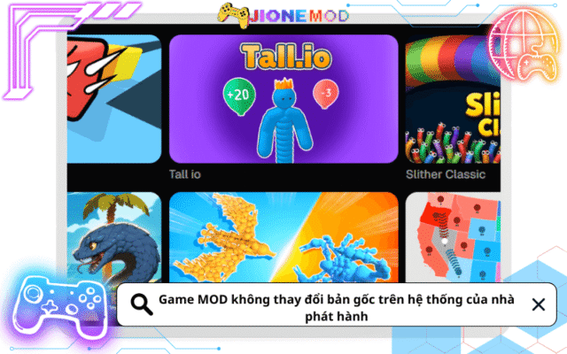 Game MOD không thay đổi bản gốc trên hệ thống của nhà phát hành