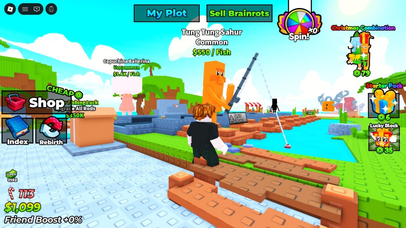 Cách Chơi My Fishing Brainrots Nhanh Lên Cấp Mà Không Cần Cày Quá Nhiều