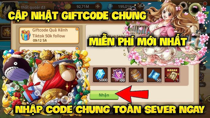 Mẹo Nhận Code Hải Tặc Đại Chiến Mới Sớm Nhất